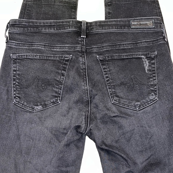 AG  Adriano Goldschmied Stilt Crop Cigarette Jean Crop Distressed - Picture 7 of 7